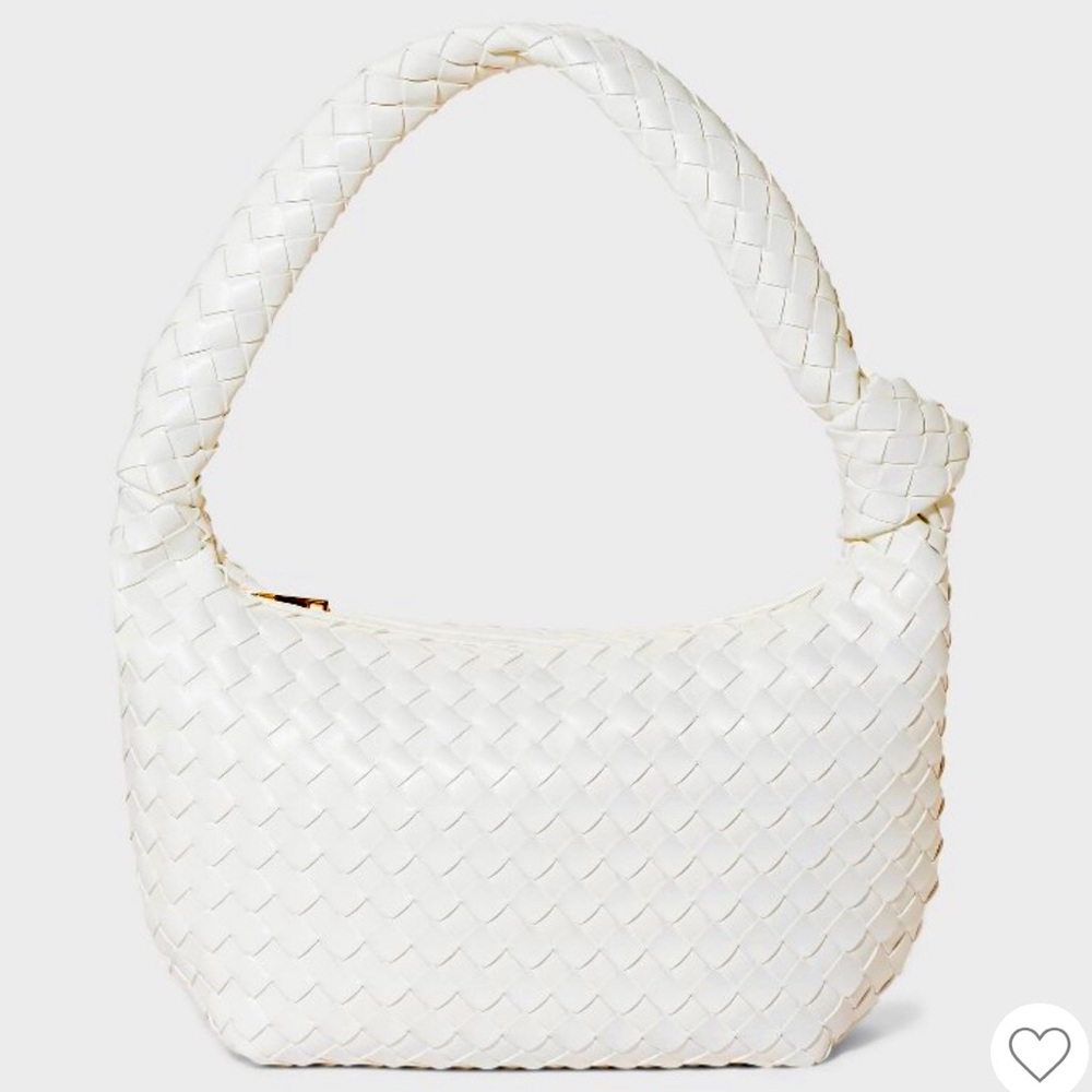 Woven Slouchy Shoulder Handbag A New Day Cream